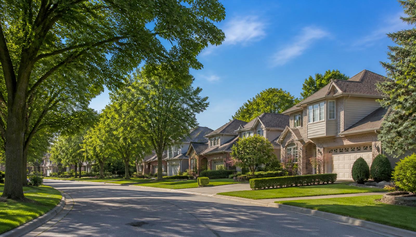 Beverley Glen residential street in Vaughan, Ontario