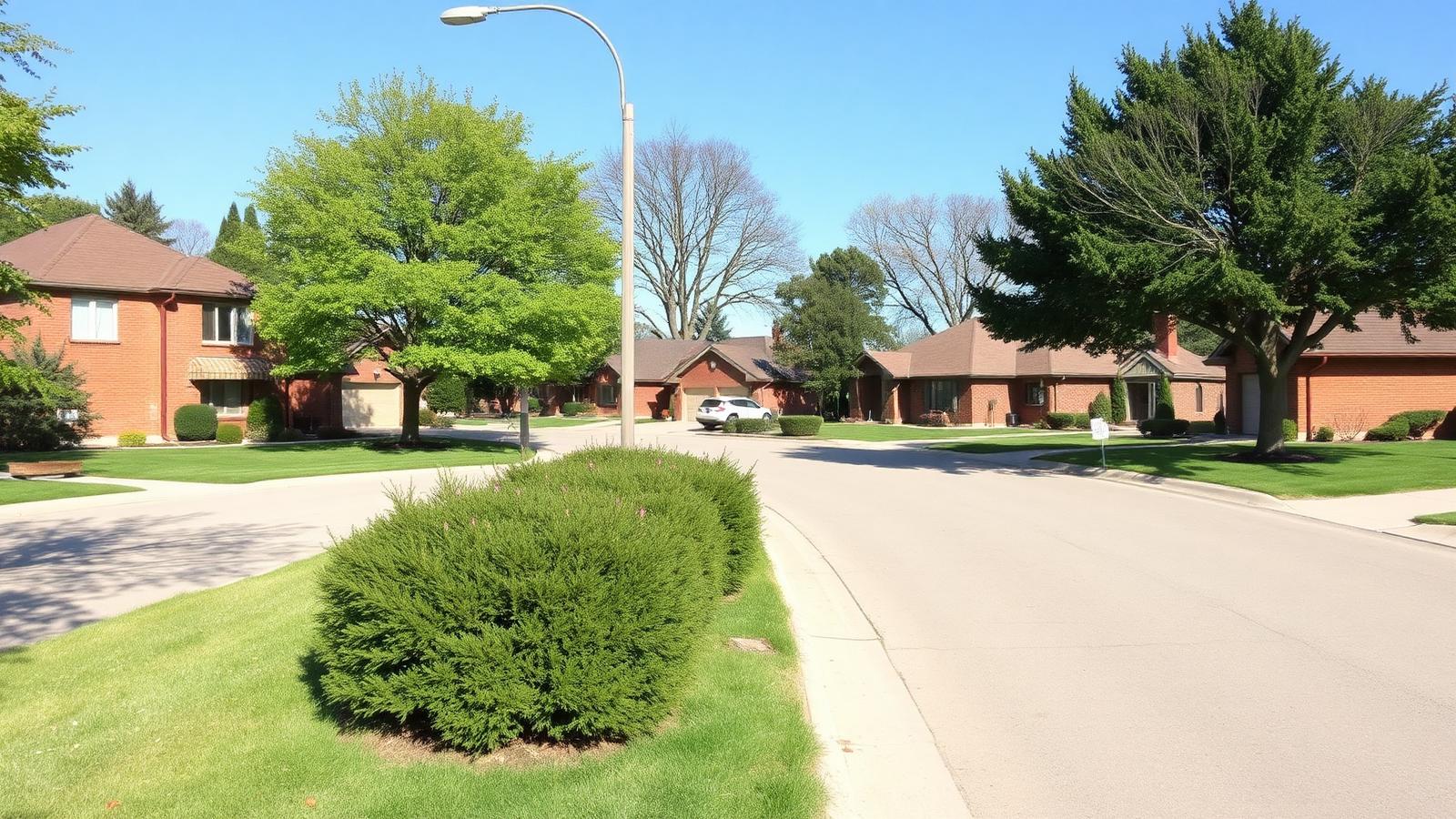 Established residential street in West Woodbridge, Vaughan, Ontario, with detached homes and mature trees
